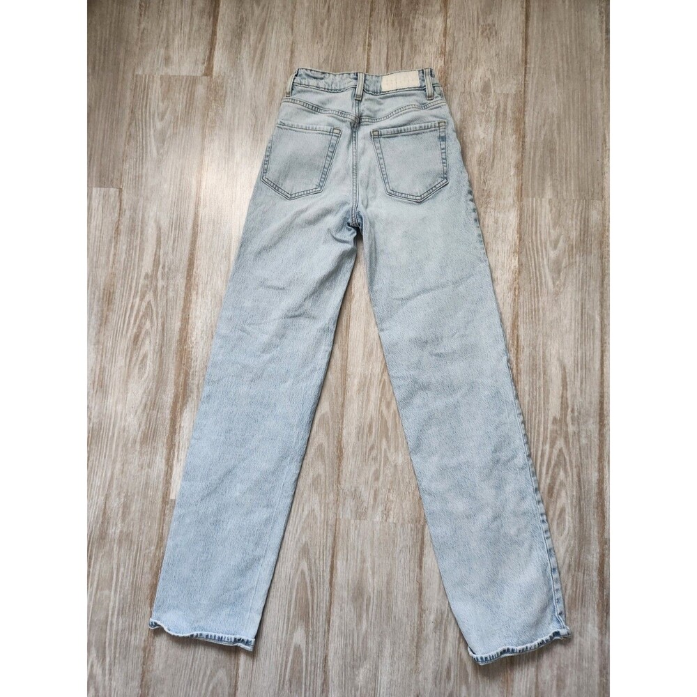 PacSun Stretch 90s Boyfriend Jeans Womens 23 Light Wash High Rise Denim EUC - Picture 10 of 11